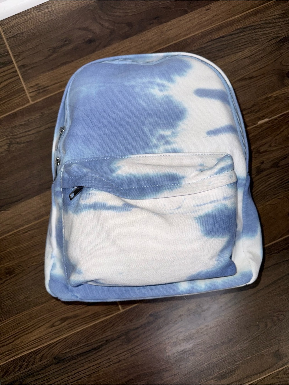 Bp Nordstrom Blue and White Tie-Dye Canvas Backpack NEW !